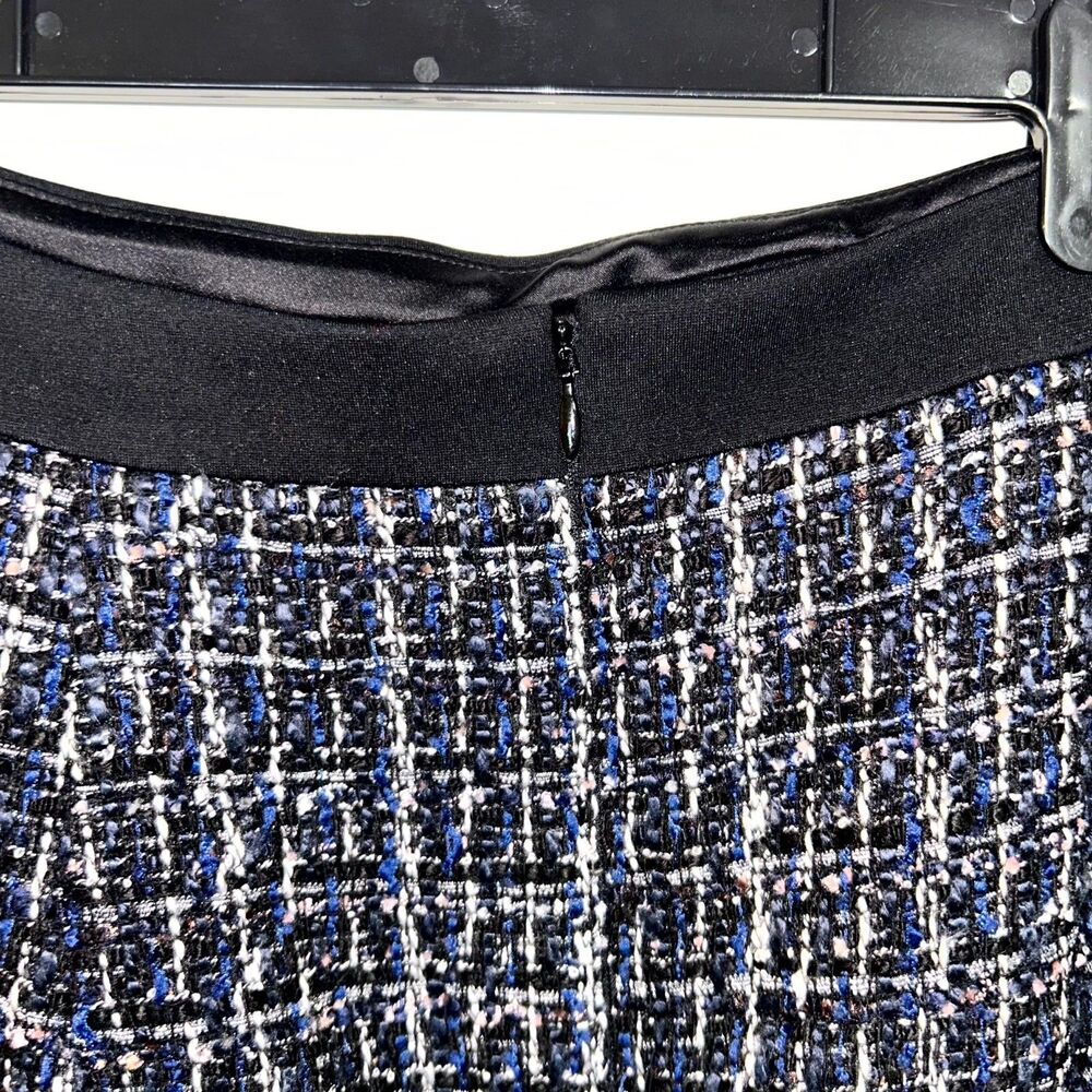White House Black Market Skirt Suit Women's Small 10 Black White Tweed Business - Picture 13 of 13